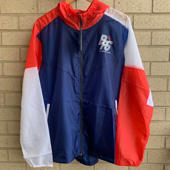 Nike Blue Ribbon Sports Blue Running Track Jacket